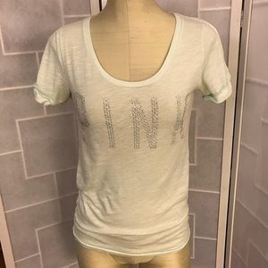 Pink sparkle mint blue tee